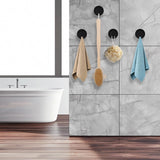 4Pcs Suction Cup Hooks For Shower, Silver Brushed Removable Shower Towel Suction Hooks For Bathroom Wall,Kitchen,Glass,Mirror,Reusable Suction Cup Wreath Hanger For Christmas Wreaths