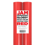 Gift Wrap - Glossy Wrapping Paper - 50 Sq Ft Total (30 In X 10 Ft Each) - Red - 2 Rolls/Pack