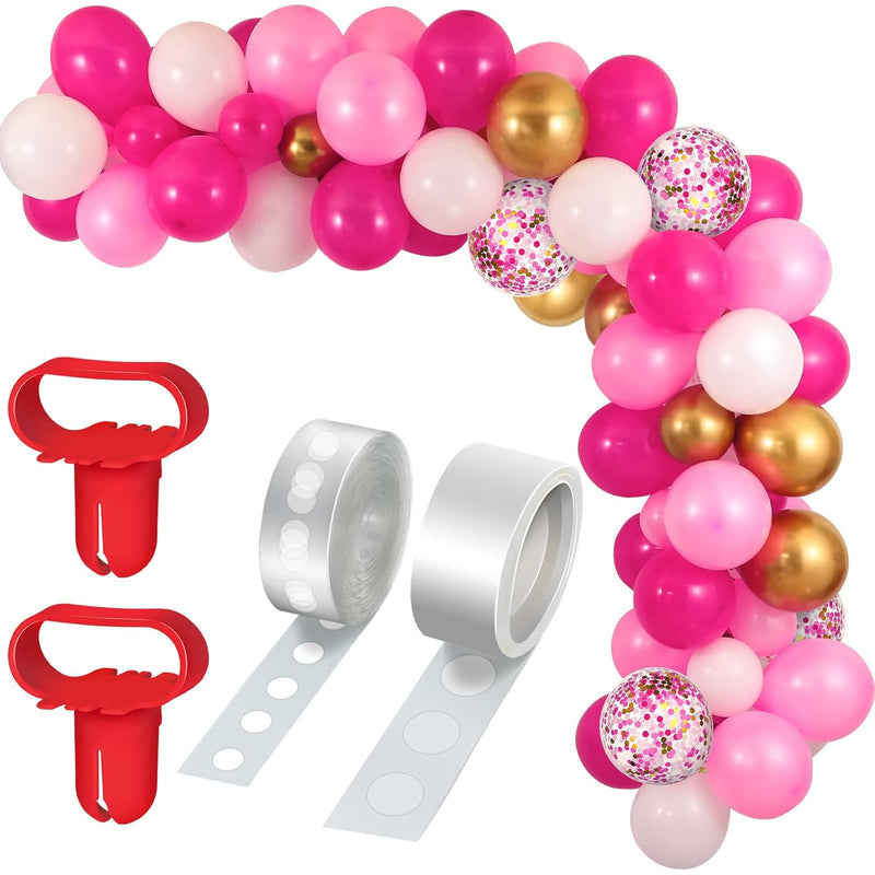 129 Pieces Valentine'S Day Balloon Arch Kit Include Latex Balloons Con