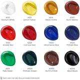 Acrylic Paint Set Of 12 Colors, 0.74 Ounces Tubes, Acrylic Artist Paints. Art Supplies For Painting