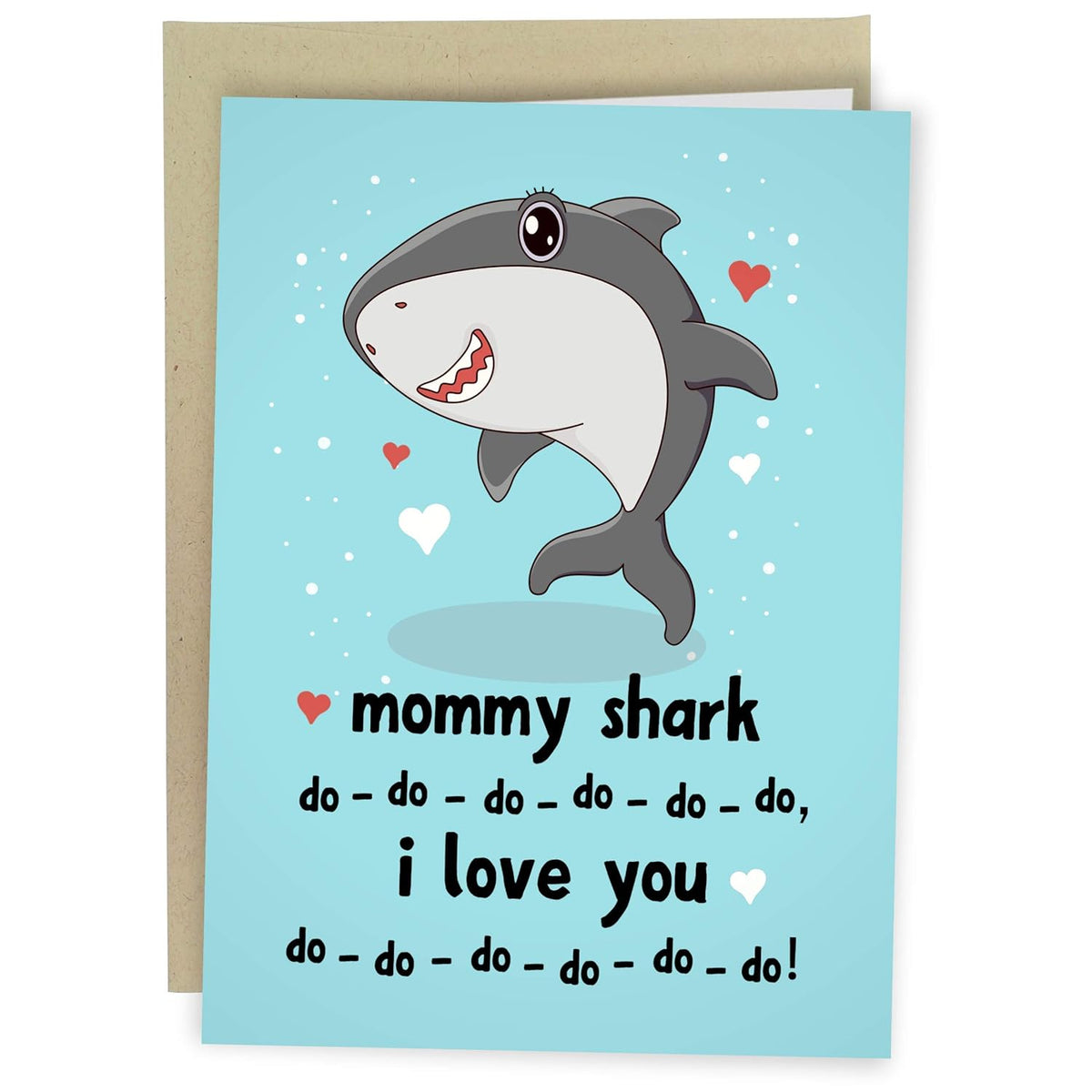 Mother'S Day Card For Mom From Kids Daughter Son | Funny Birthday New Baby Mommy Shark