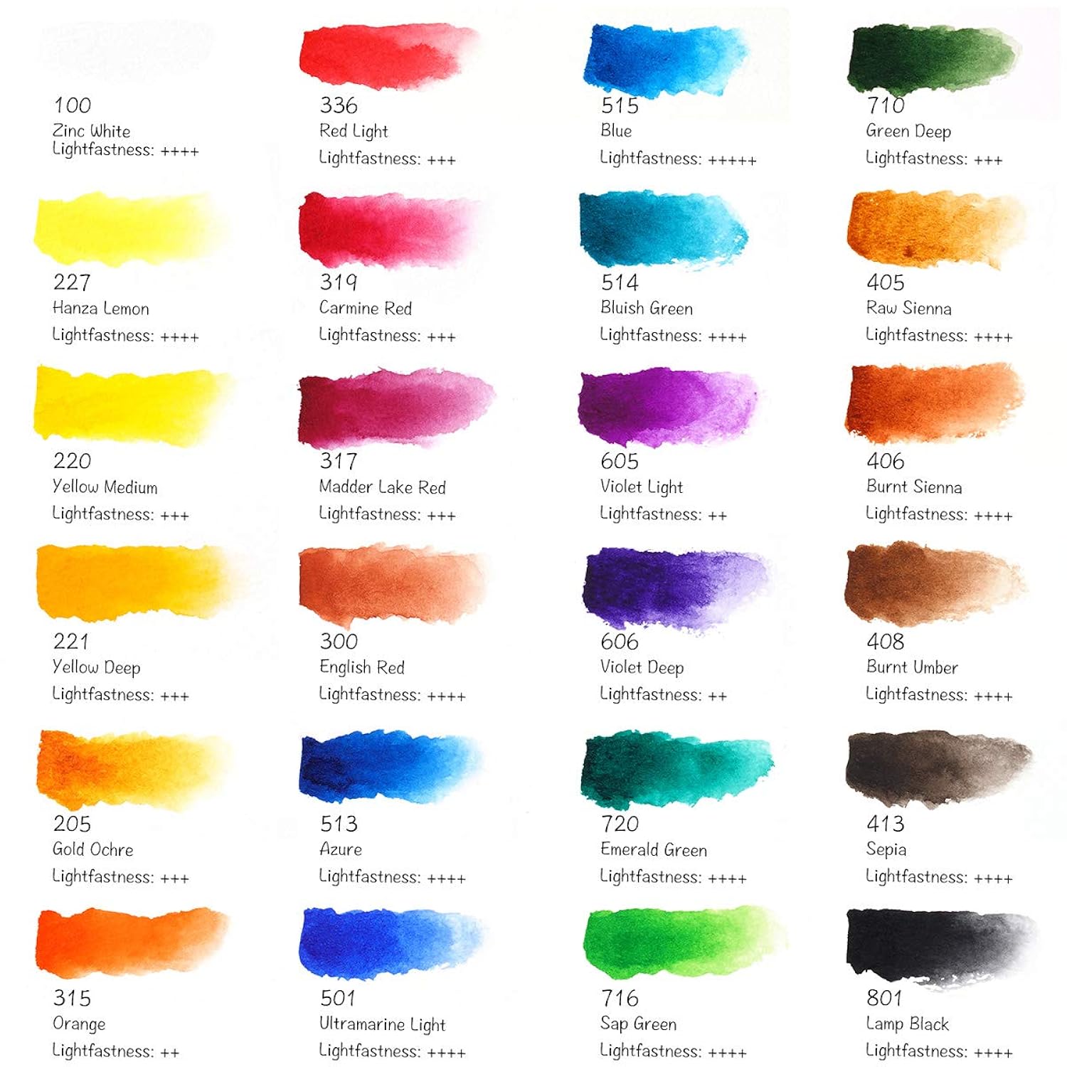 Watercolor Paint Set Full Pan, 24 Vivid Colors Water Coloring Paint In Pocket Box With Metal Ring, High Transparency Intense And Durable, No Chalky, Perfect For Students, Beginners