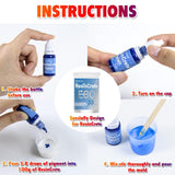 Resincrete Pigment, 10 Color Highly Concentrated Resincrete Dye For Diy Jewelry Making, Vivid Color Premium Quality Easy To Use For Paint, Craft-10Ml Each