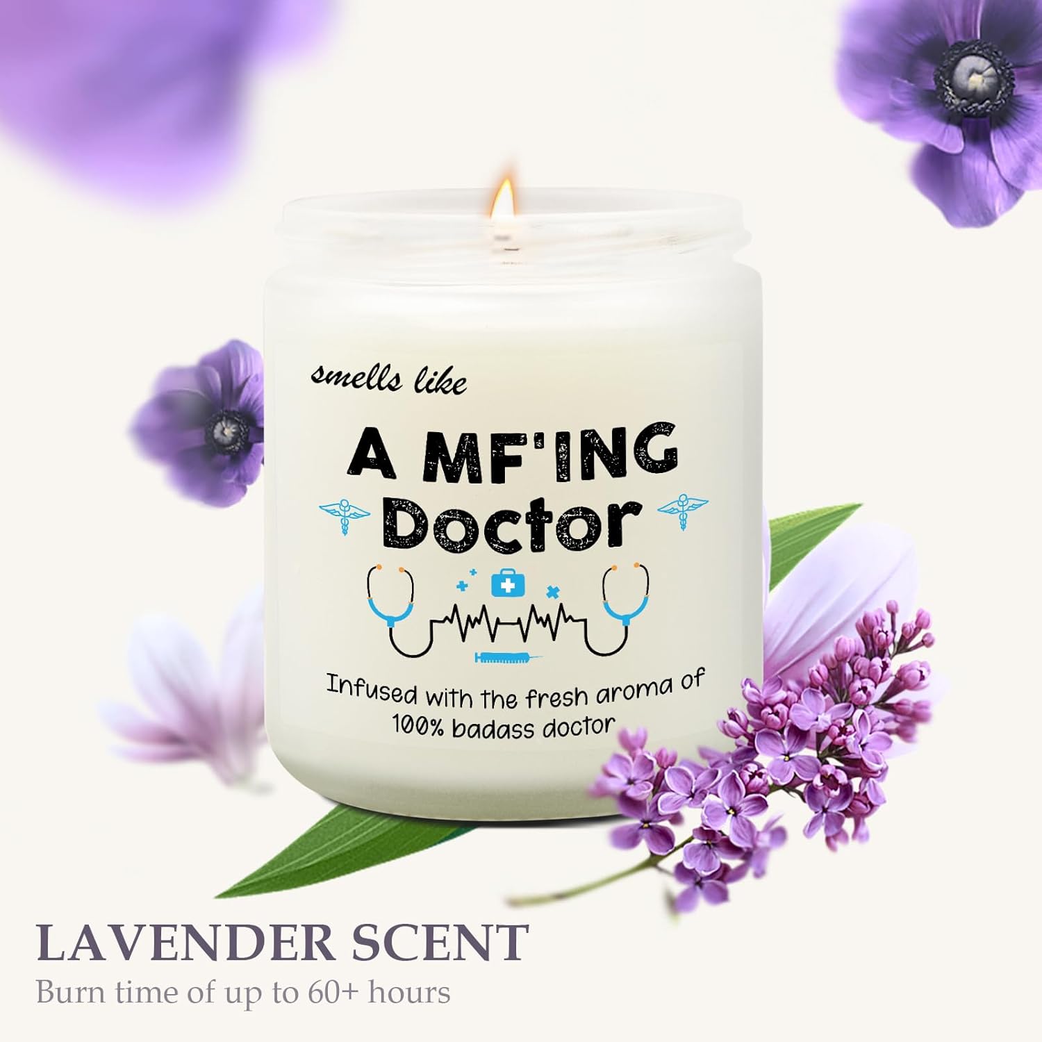 Doctor Candle, Gifts For Doctors, Med Student Gift, Medical School Graduation Present, Future Doctor Appreciation Gifts Candles For Men Women Friend, Funny Dr Student Gift