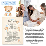 Baby Predictions And Advice Cards - 50 Keepsake 5" X 7" Cards, Fun Baby Shower Games And Activities, Advice For New Parents To Be, Wishes For Baby And Family (Baby Boy)
