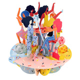 SANTORO Pirouette - 3D Pop Up Birthday Card - Girls Just Wanna Have Fun - Bridesmaid Proposal, Dancing Collectable Card - Birthday Gift, Celebration Card - For Her, For Best Friend, For Mom, For Sister, For Bride