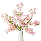 3 Pcs Cherry Blossom Branches,40 Inch Realistic Artificial Flowers Long Stem Spring Decorations For Tall Vase Home Wedding, Party Table Centerpiece Floral Arrangements Decor (Pink)