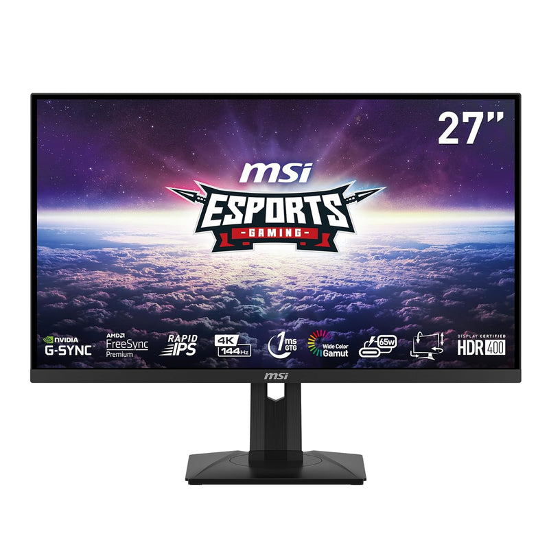 MSI MAG274UPF, 27" 3840 x 2160 (UHD), 4K Rapid IPSGaming Monitor, 1 ms, 144Hz,