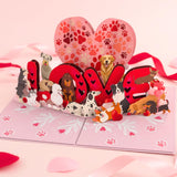 - Pop Up Valentines Card, 3D Dogs Popup Valentines Day Card For Wife, Husband, Him, Her, Girlfriend, Boyfriend, Adults Kids | 6X8 In Dog Valentine Pop Up Cards With Envelope