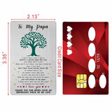Valentines Day Card For Papa - Thank You Gifts For Papa Birthday Wedding Thanksgiving Card From Granddaughter