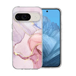 Pixel 9 Case 6.3", Pink Marble, Soft TPU, Slim Shockproof, 2024, for Women