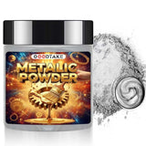 Metallic Pigment Powder For Epoxy Resin, Silver Metallic Powder, Fine Real Mica Metal Dye For Painting Arts, Polymer Clay, Tray, Countertops (Silver, 4 Ounce)