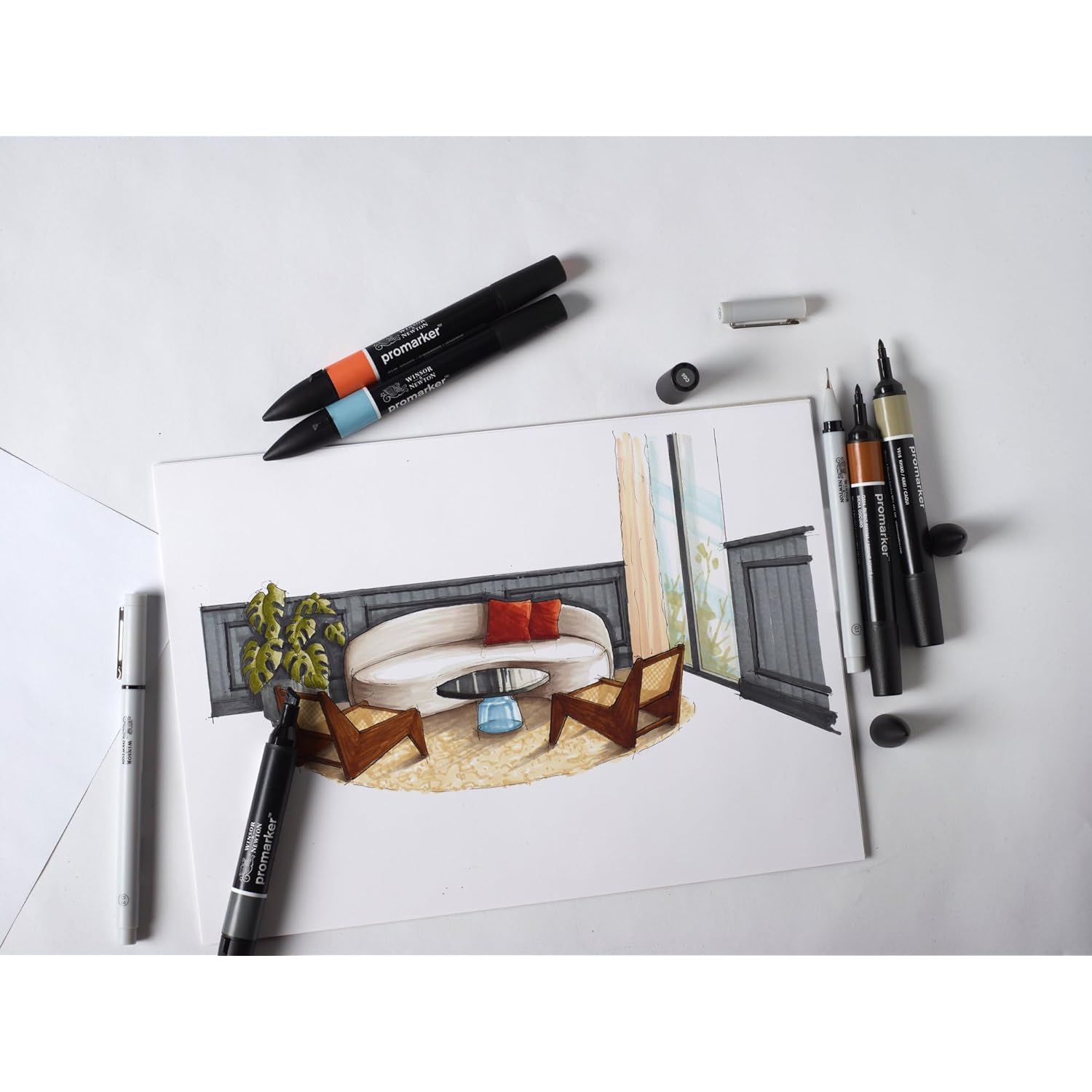 Winsor & Newton ProMarker Set, 25+1pcs. Wallet, Interiors