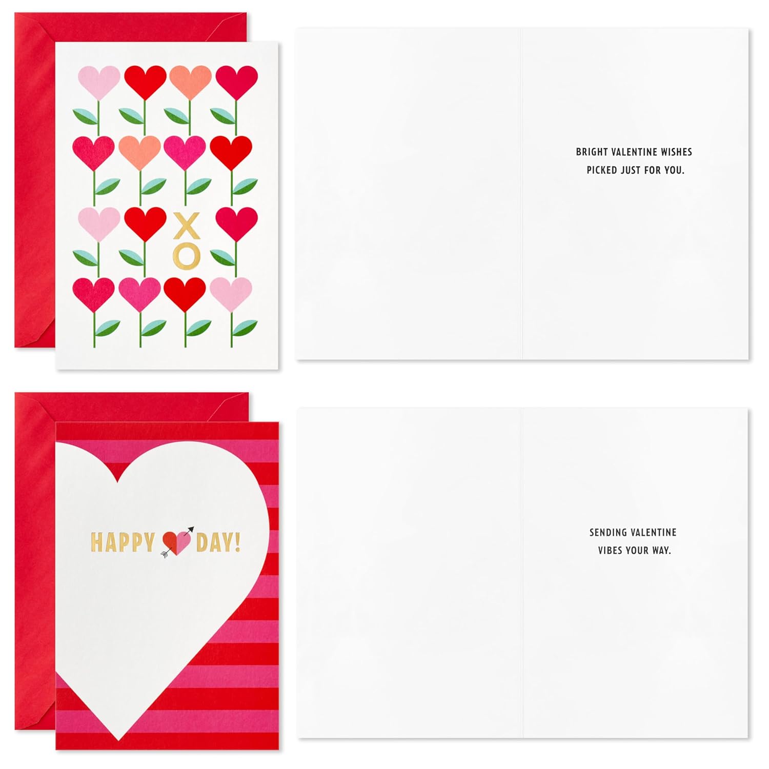 Hallmark Valentines Day Cards Assortment, Pink and Red (36 Cards and Envelopes)