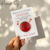 Handmade Birthday Card For Grandma, Handcrafted Grandmother Birthday Gift, Happy Birthday Grandma Card, Grandmas Birthday Card, Grandmas Birthday Gifts, Hand Painted Pebble Card For Nana