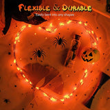 Halloween Led Fairy Lights Battery Powered 16.4Ft String Lights Battery Operated For Wedding, Home, Garden, Party, Hallo