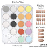 PanPastel Artist Pastels by GOLDEN, Metallics, Pearlescents & Mediums Set, 17 Color, Professional Artist Pastels, Unique Pan Format (cake-like)