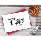Happy Valentine'S Day Card, Sweet Internet Dating Anniversary Card For Him Bf Husband, I'M Glad I Swiped Right