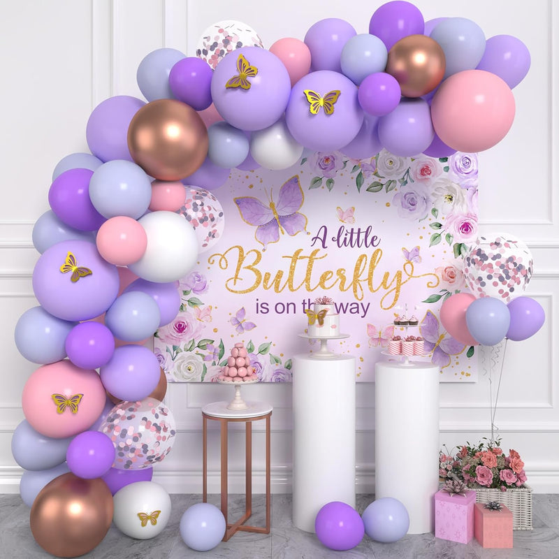 Butterfly Baby Shower Decorations For Girl Purple A Little Butterfly I