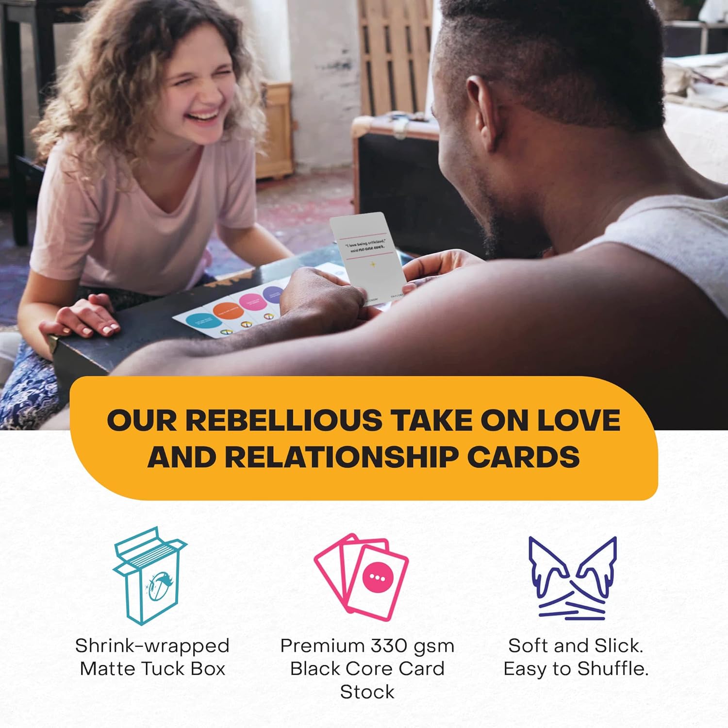The Oracle With Attitude Couples Edition - Funny Oracle Deck For Love & Romance, 60 Cards