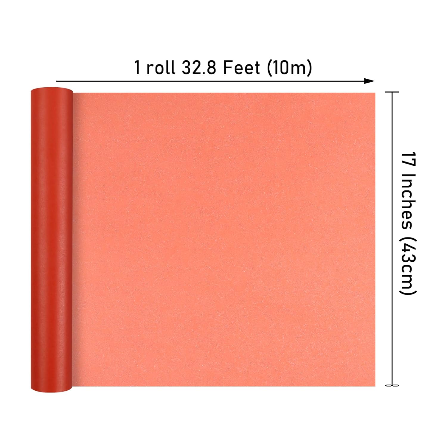 Red Matte Wrapping Paper,Solid Color Pearly-Lustre Paper,Gift Wrapping Paper,Perfect For Wedding,Valentine'S Day,Birthday, Christmas,Baby Shower,Diy Bouquet (17 Inches X 32.8 Feet)