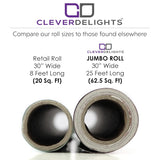 Metallic Silver Wrapping Paper - 30 Inch X 25 Feet Jumbo Roll - Shiny Gift Wrap Paper - Christmas Holiday Presents - Traditional Width