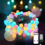 Globe String Lights, Led Fairy Lights With Remote For Classroom, Bedroom, Party, Christmas Decorations, Room, Indoor, Tr