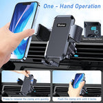 Super Stable Air Vent Phone Mount, 360° Rotation with Metal Hook for All Phones