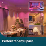 GU10 Smart Light Bulbs 4 Pack 40W Equivalent 470LM Color Changing Alexa Google Apple Home Music Sync