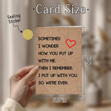 Funny Anniversary Card Gifts For Couples Husband Wife, Sweet Valentine'S Day Gift For Men Women Him Her