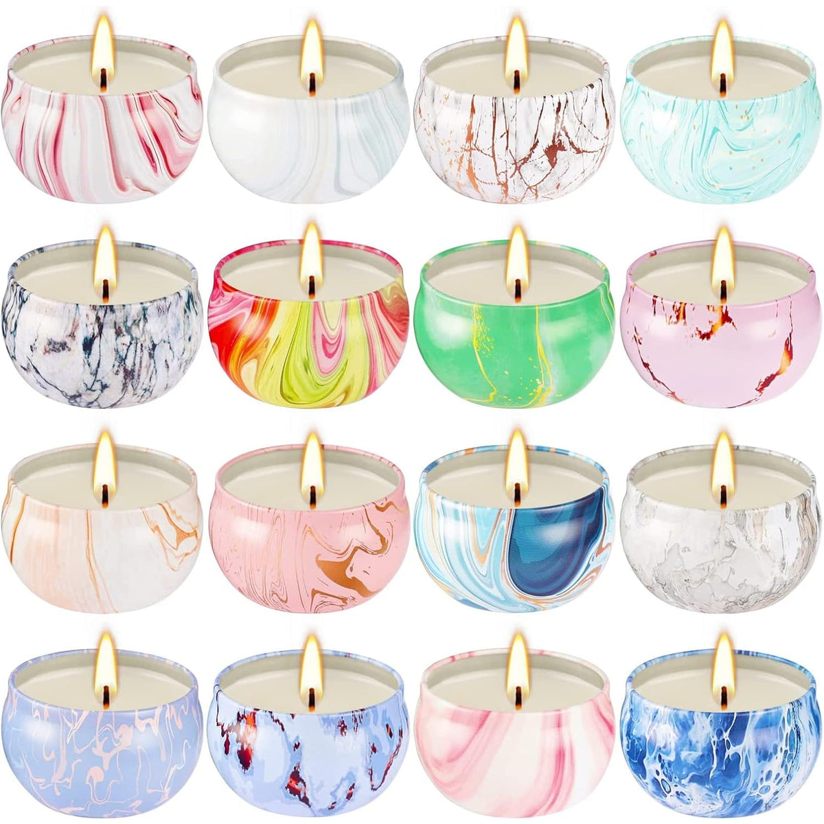 Mother'S Day Scented Candles Gifts Set 16 Pack Soy Wax Travel Tin Jar Candles For Home 2.5 Oz Aromatherapy Candles For Mom For Christmas, Birthday, Thanksgiving, Mother'S Day…