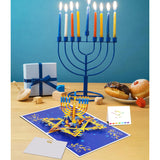 3D Pop Up Hanukkah Greeting Card – Festival Of Lights With Candles, Dreidels And Traditional Hanukkah Symbols – Jewish Holiday Card For Family, Friends & Loved Ones, Includes Envelope And Blank Note