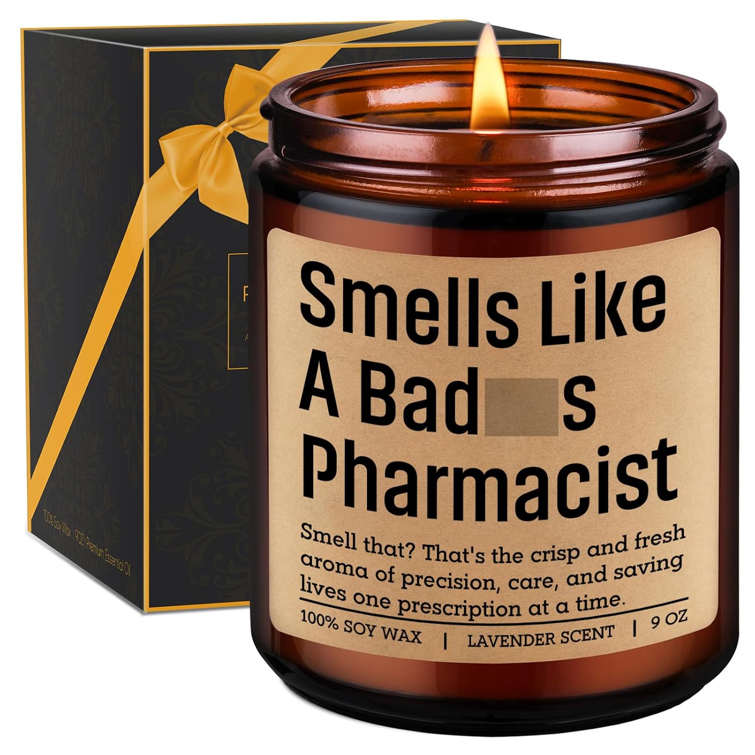Candle, Pharmacist Gifts For Women, Men - Funny Pharmacy Week, Appreciation, Valentines Day, Birthday, Graduation Gifts For Pharmacist, Pharmacy Technician, Pharmd Grad, Rph Student, Pharm Tech