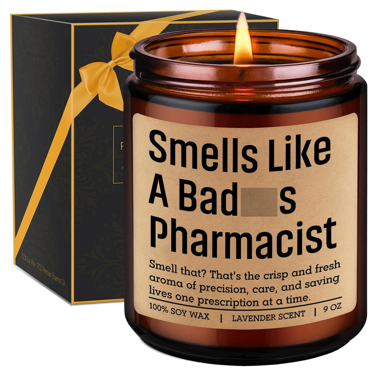 Candle, Pharmacist Gifts For Women, Men - Funny Pharmacy Week, Appreciation, Valentines Day, Birthday, Graduation Gifts For Pharmacist, Pharmacy Technician, Pharmd Grad, Rph Student, Pharm Tech
