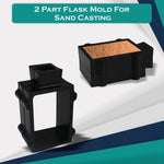 Cast Iron 2-Part Flask Mold Frame For Sand Casting Jewelry Metal Casting Making Tool……