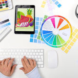 Artists Color Wheel Chart, Paint Color Theory Mixing Matching Tool Creative Blending Board For Art And Makeup
