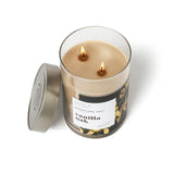 Lidded Vanilla Oak Scented Candle, Extra Large Jar