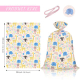 56" Large Baby Shower Plastic Gift Bag - Animals & New Baby Jumbo Bike Bag Gift Wrap For Baby Shower, Kids Birthdays, Parties, Celebrating, Or Any Occasion - 56" H X 36" W