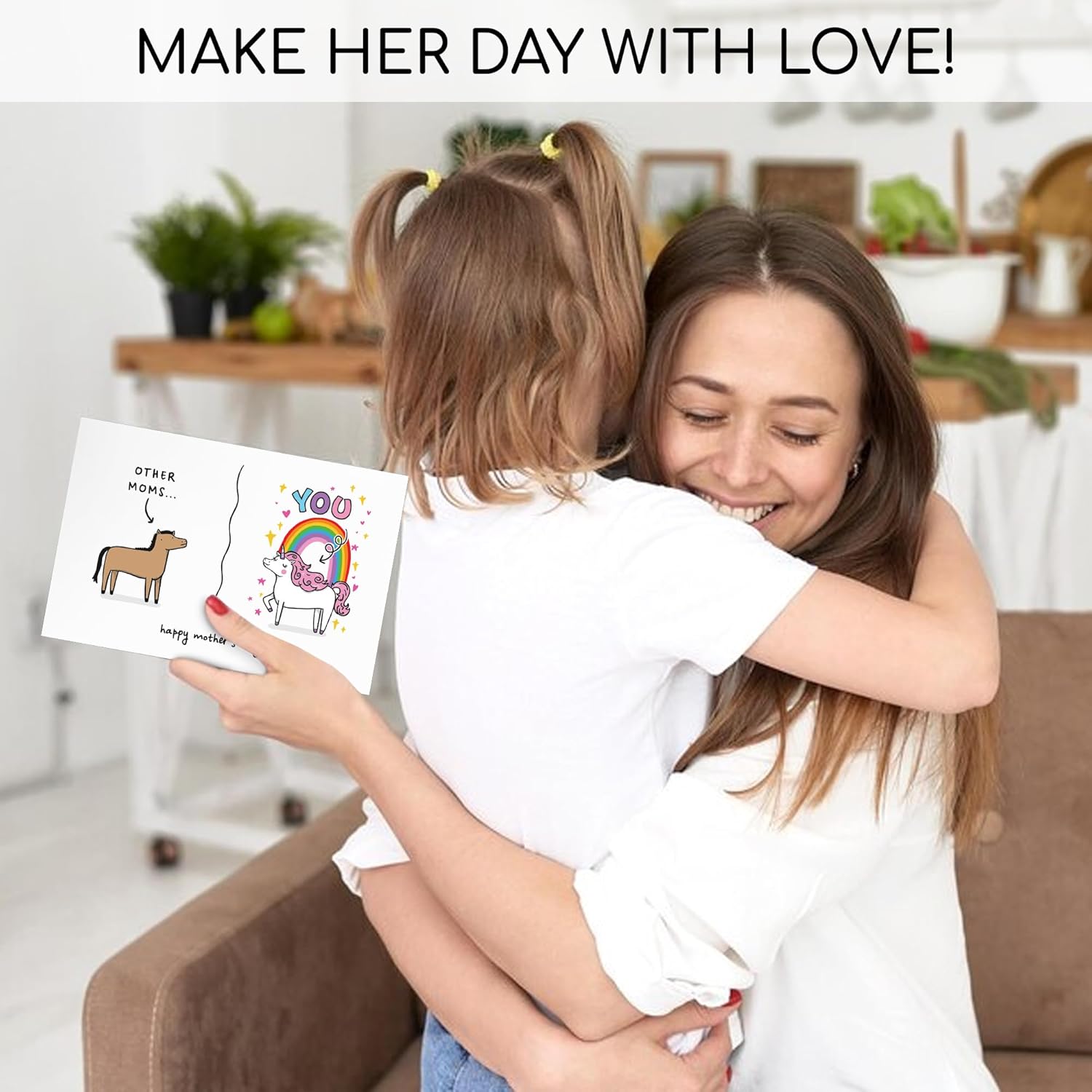 Funny Mothers Day Card For Mom From Son, Daughter, Kid, For Wife From Husband, Happy Card For First Time Mama, Cute, Gag, Hilarious, Humor Gifts Ideas For Bonus, Stepmom, 8"X5.3" (You'Re A Cool Mom)
