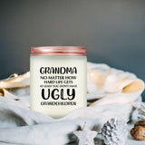 Grandma Gifts - Grandma Christmas Birthday Mothers Day Gifts From Grandchild, Granddaughter, Grandson - First-Time Grandmas Gift - Funny Lavender Scented Candle