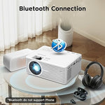 Mini Projector - 1080P, 5G WiFi, Bluetooth, Tripod, HDMI, USB, Portable Use