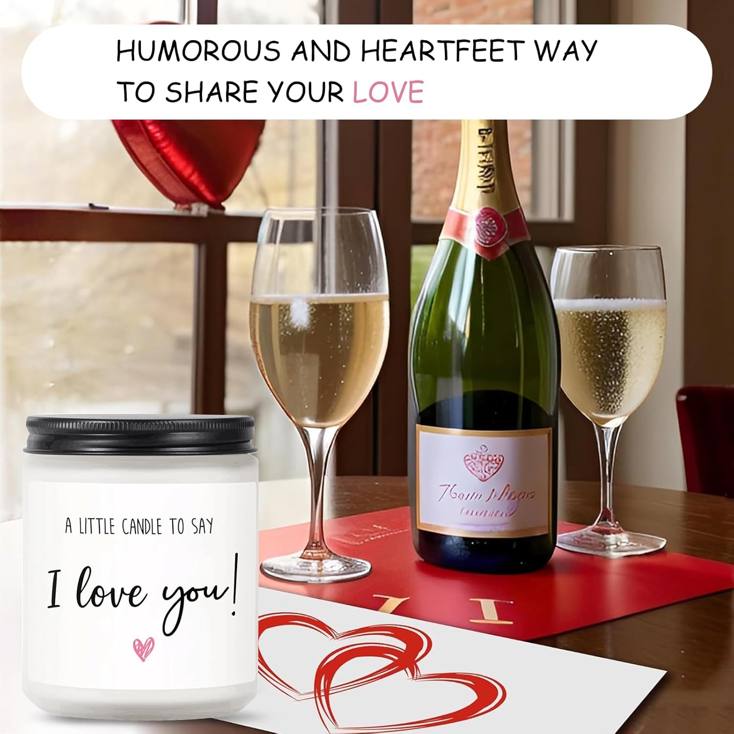 I Love You Candle Anniversary Birthday Gifts For Her Him Girlfriend Boyfriend Bf,A Little Candle To Say I Love You, Cute Gifts For Her, Him, Girlfriend, Boyfriend, Wife, Husband