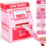 Valentine Boxes For Kids Valentines Day Cards For Kids Love Tickets Machine Boxes With 27 Valentine Cards For Girls Boys Valentines Gifts For School Class Classroom Exchange Gifts Party Favors