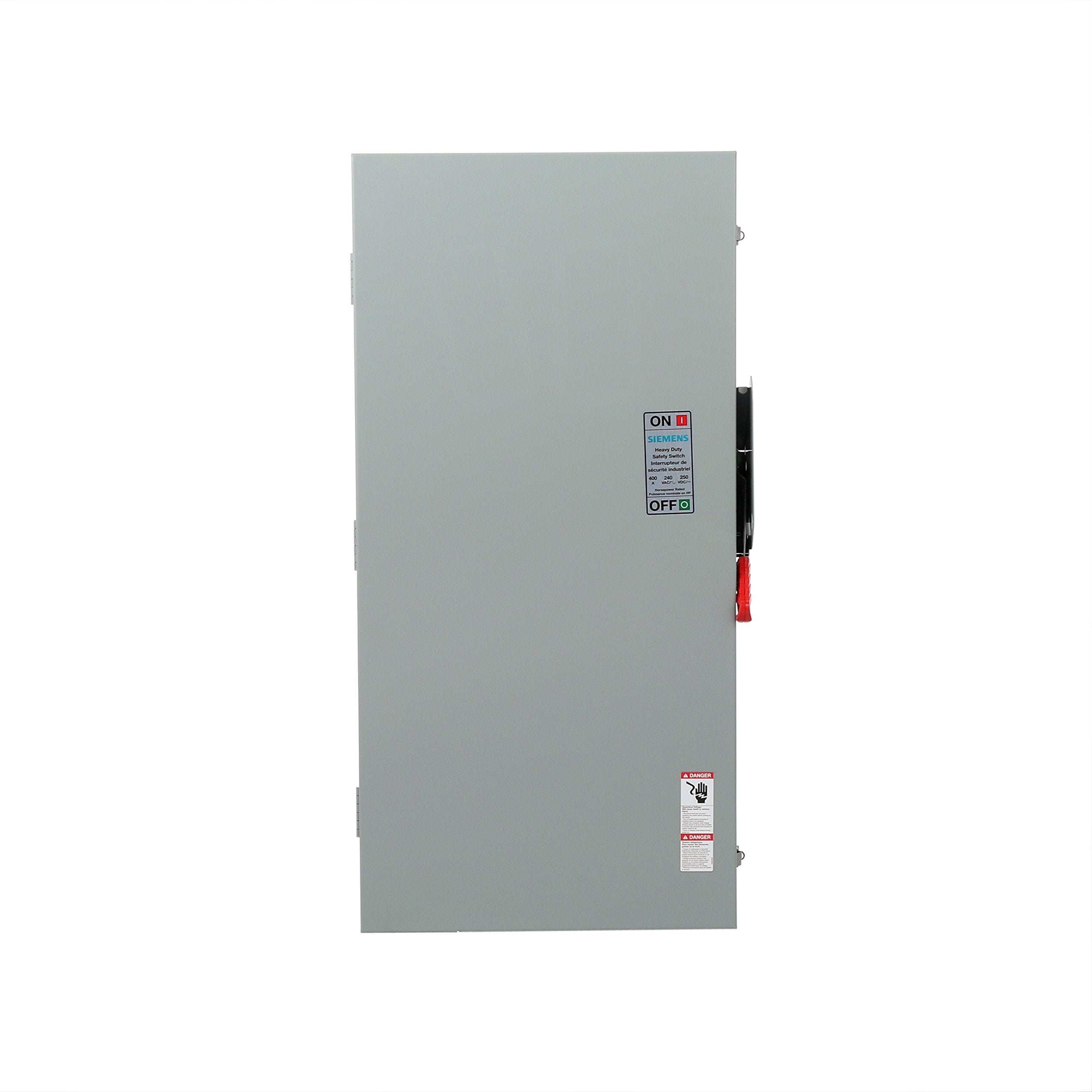 Hf225Nra Heavy Duty Safety Switch, Fusible, 2 Pole, 240 Volt, 400 Amp, Outdoor Rated