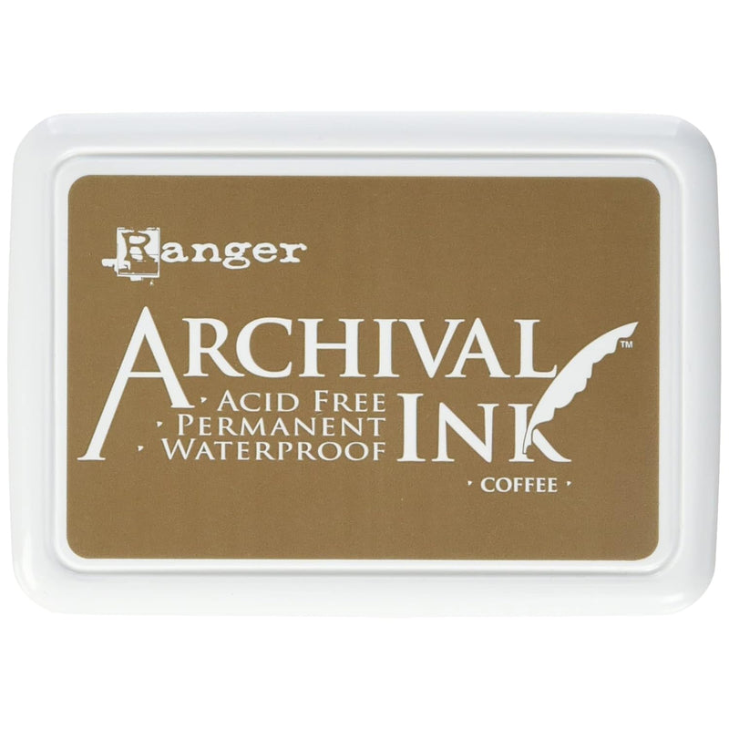 Ranger Aip31451 Ink Pad Coffee Archival Dye Permanent Waterproof, Multicolor