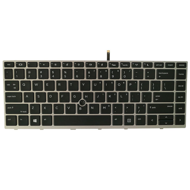 Replacement Us Keyboard For Hp Probook 640 G4 / 645 G4 / 640 G5 Laptop Silver