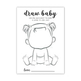 Draw Baby Shower Games, Boy Or Girl Gender Reveal Party Game - Baby Shower Party Activities Supplies - Can You Guess What The Baby Is Going To Look Like 30 Cards/Drawbaby-002