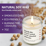 New Parents Gifts For Couples, Soy Wax Lavender Scented Candle - Gender Reveal Gifts For Parents To Be (7Oz)