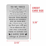 Niece Mothers Day Cards From Aunt Uncle - Niece Graduation Gifts Birthday Card, Niece Christmas Ideas