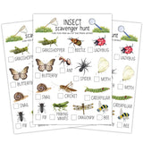 Insect Scavenger Hunt Cards Set Of 30 Pcs, Nature Treasure Hunt For Family Friends, Outdoor Holiday Party Find And Seek Camping Activity -03